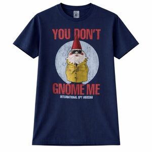 Spy Gnome Graphic Tee Navy Youth L Fits Adult XS/S Washington DC NEW